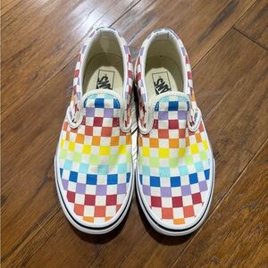 Vans Kids Multicolor Checkered Slip-On Sneakers